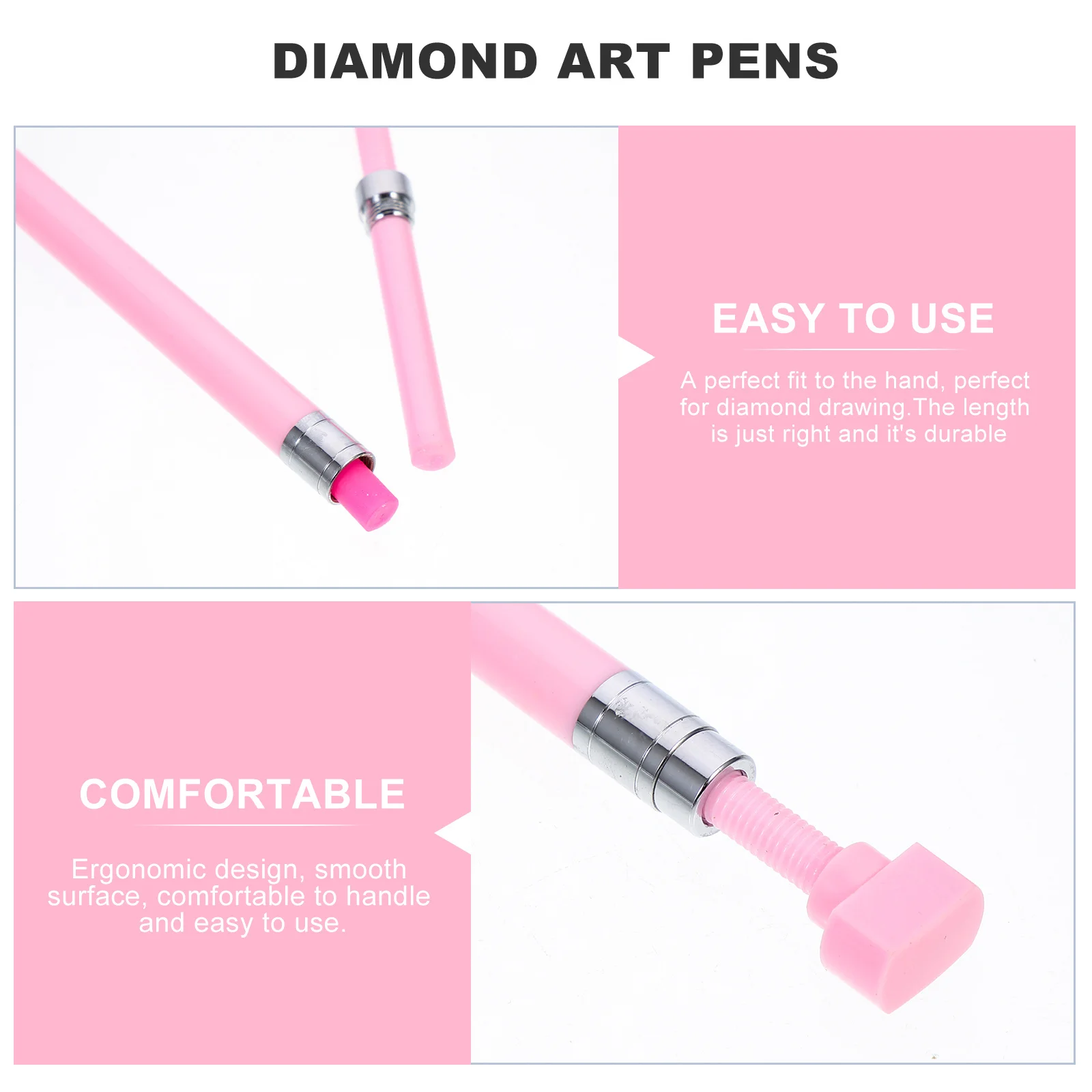 

1 set 1 Set Diamond Drawing Drill Ergonomic Diy Craft Tool Nail Art Refillable Plastic Pointing Pen Lightweight Dotting Pen For