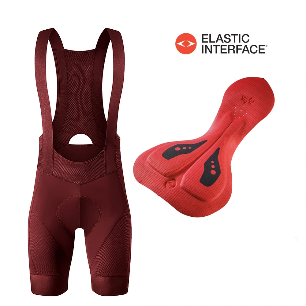 YKYWBIKE Herren Radsport-Trägerhose Italien Elastic Interface 7 Stunden Gepolsterte Profi-Fahrradhose Rennrad-Radlerhose