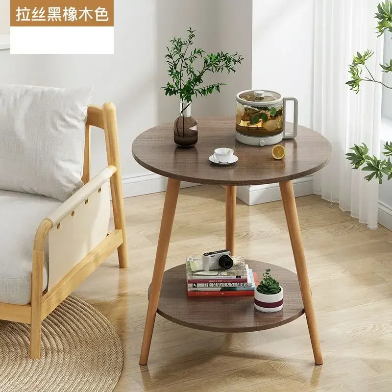 

Приставной столик HHHHWood Luxury: круглый, прозрачный, простой, милый, недорогой журнальный столик для книг и фотоальбомов