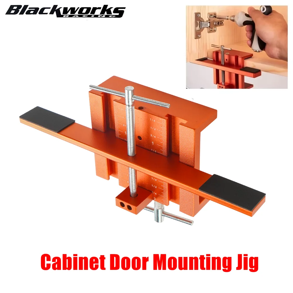 

Приспособление для крепления двери шкафа, инструмент для работы на корпусе, алюминиевый сплав для лицевой рамы или безрамных шкафов, встроенный опорный рычаг и зажим
