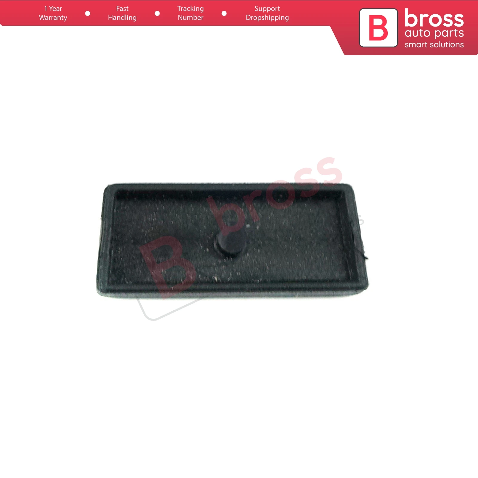 Bross Auto Parts BDP521 1-Button Remote Key Housing Case Cover Black Color Button for Fiat Punto Doblo Bravo ship From Turkey