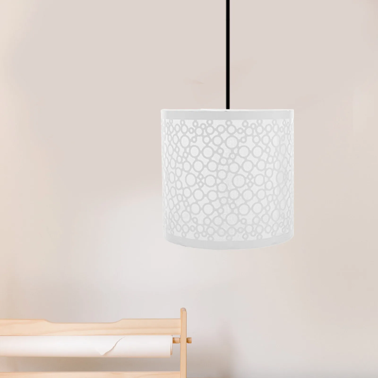 

Iron Lamp Shade Drum Design For Bedroom Ceiling Pendant Lights E27 Light Fixture Replacement