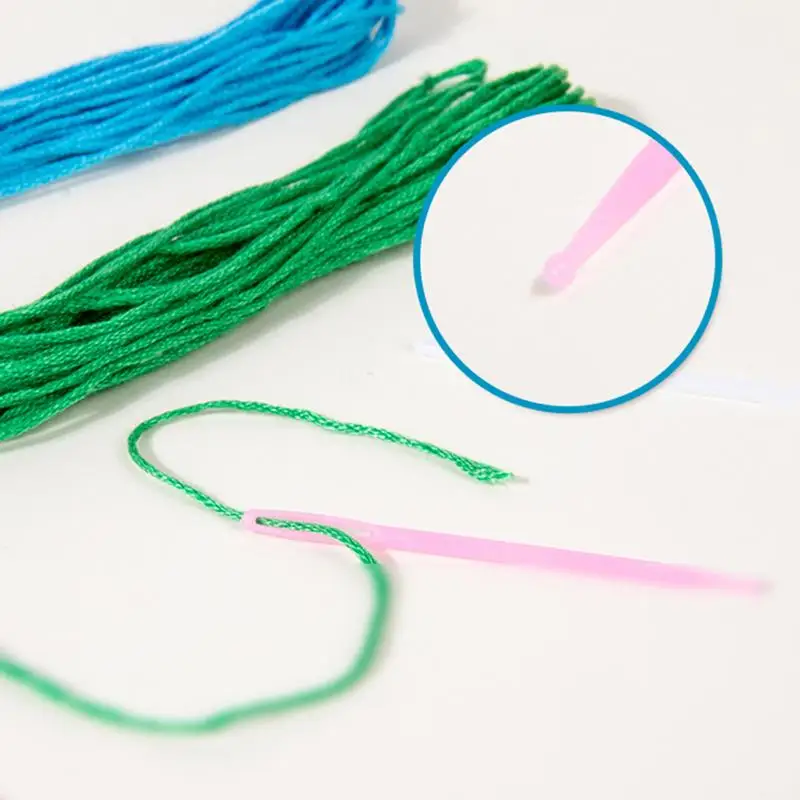 Veterkaarten Leren naai Threading Board Kleurherkenning Speelgoed Kinderen Stille tijd Activiteiten Fijne motoriek Speelgoed Road Trip Toy