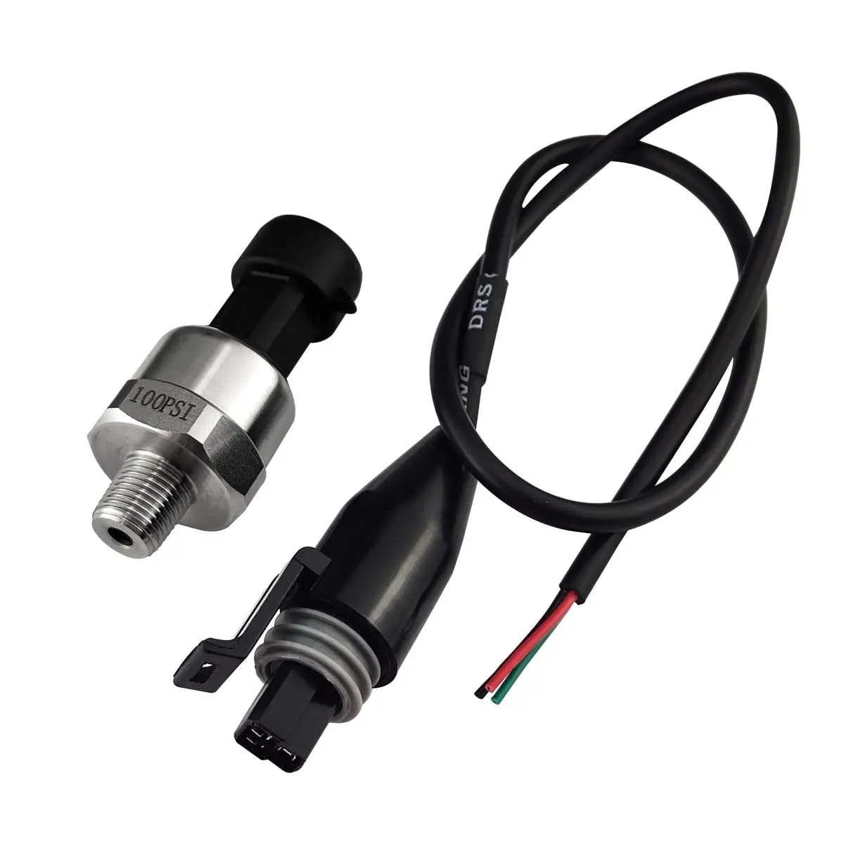 

Pressure Sensor Transmitter Transducer Stainless Steel 1/8”-27 NPT Oil Fuel Diesel Air Gas Water Import Ceramic with 0.3m Cable