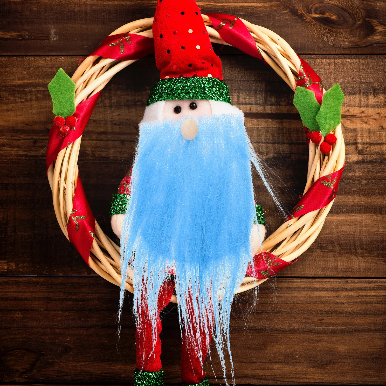 

Precut Collar Faux Dwarf Beard Set Black Rug DIY Gnome Material Craft Wedding Christmas Decor Sewing Supplies