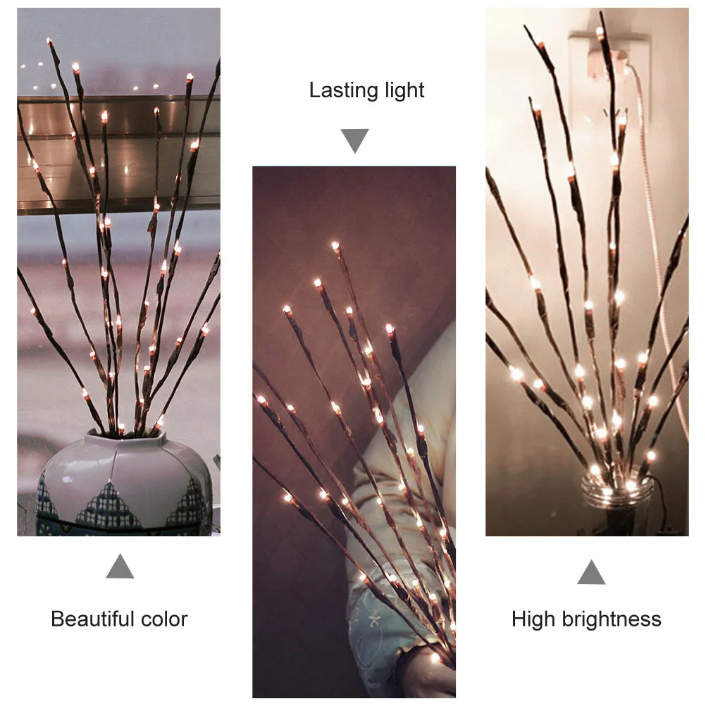 

3pcs Simulated Tree Branch Lights 20Led Home Lamp For Bedroom Study Party Decoration Branch Decor Led Branches Light Home Led