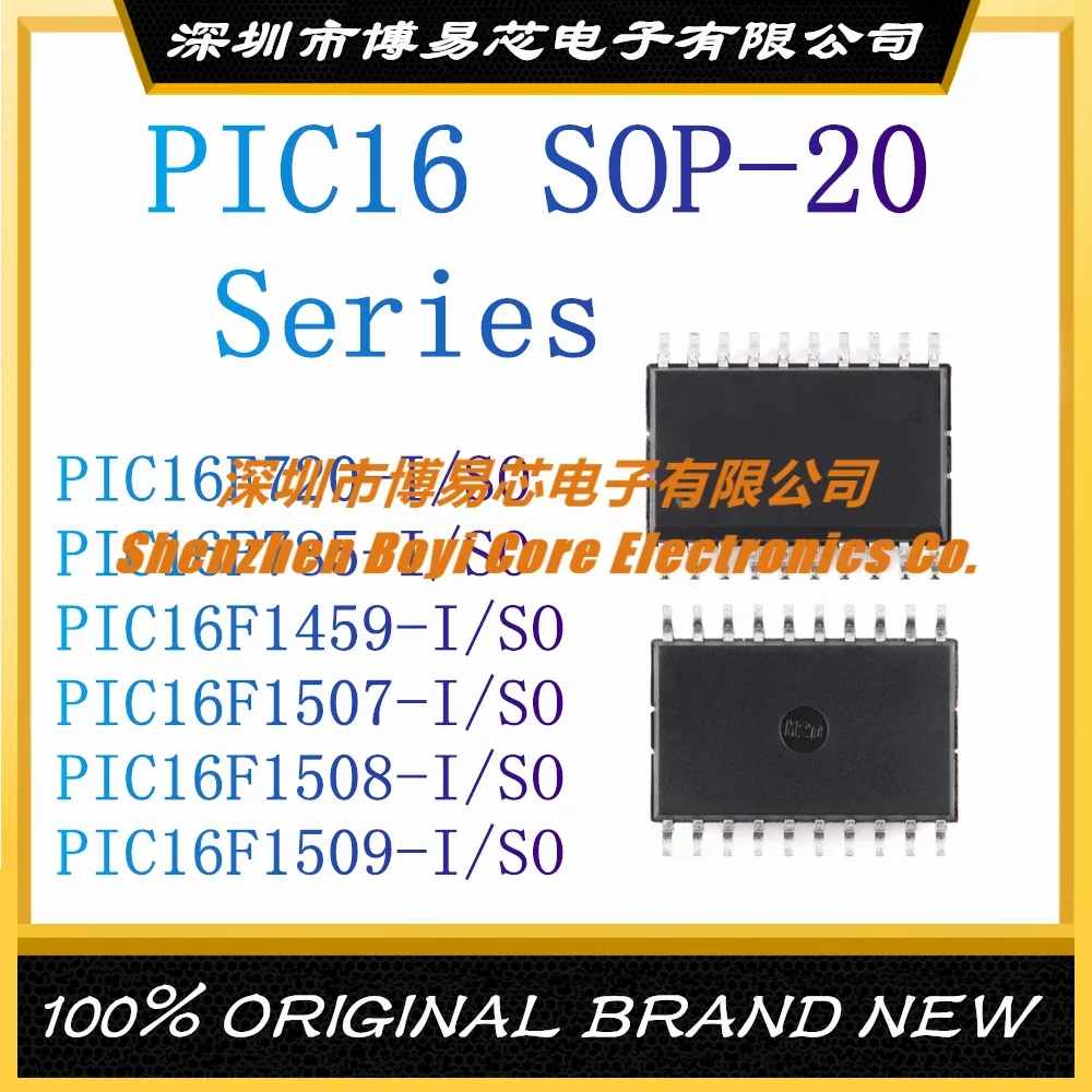 

PIC16F720-I PIC16F785-I PIC16F1459-I PIC16F1507-I PIC16F1508-I PIC16F1509-I SO SOP-20 New Original Genuine