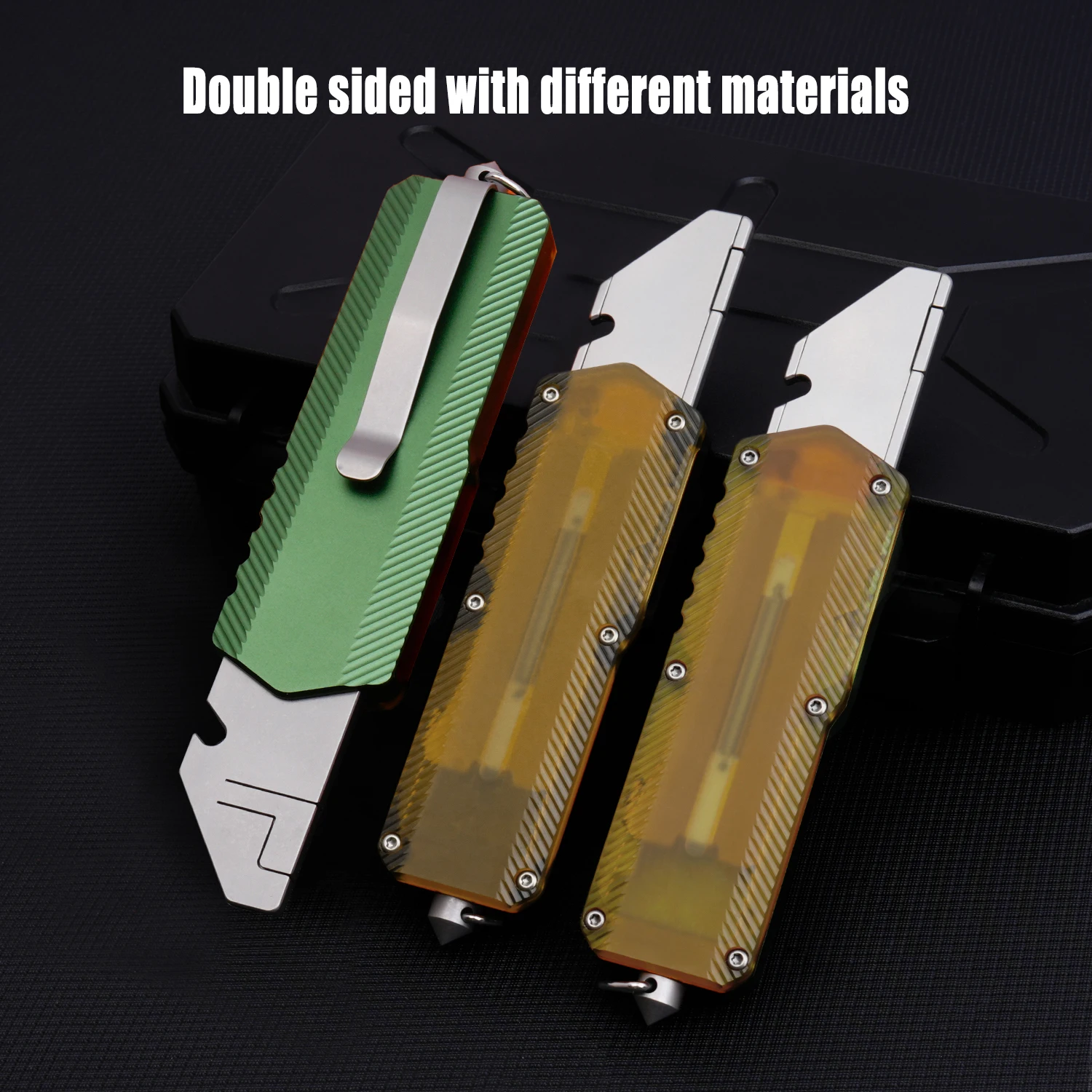 سبائك الألومنيوم سكّين متعدّد الاستخدامات مع 10 شفرات احتياطية اليد لتقوم بها بنفسك قطع الورق في الهواء الطلق التخييم سكين صيد مادة جديدة على الوجهين