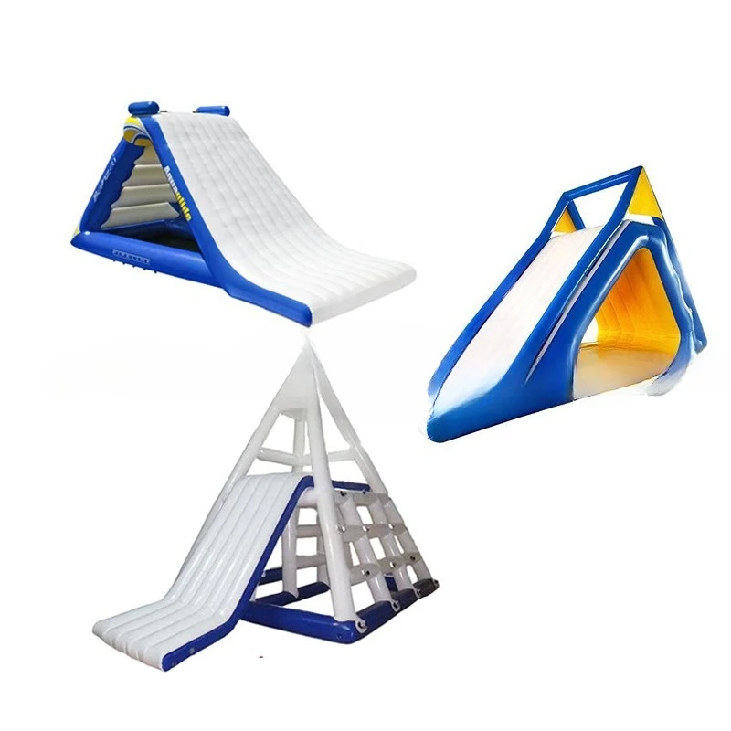 

Inflatable water triangle slide Sea climbing gyro pyramid slide