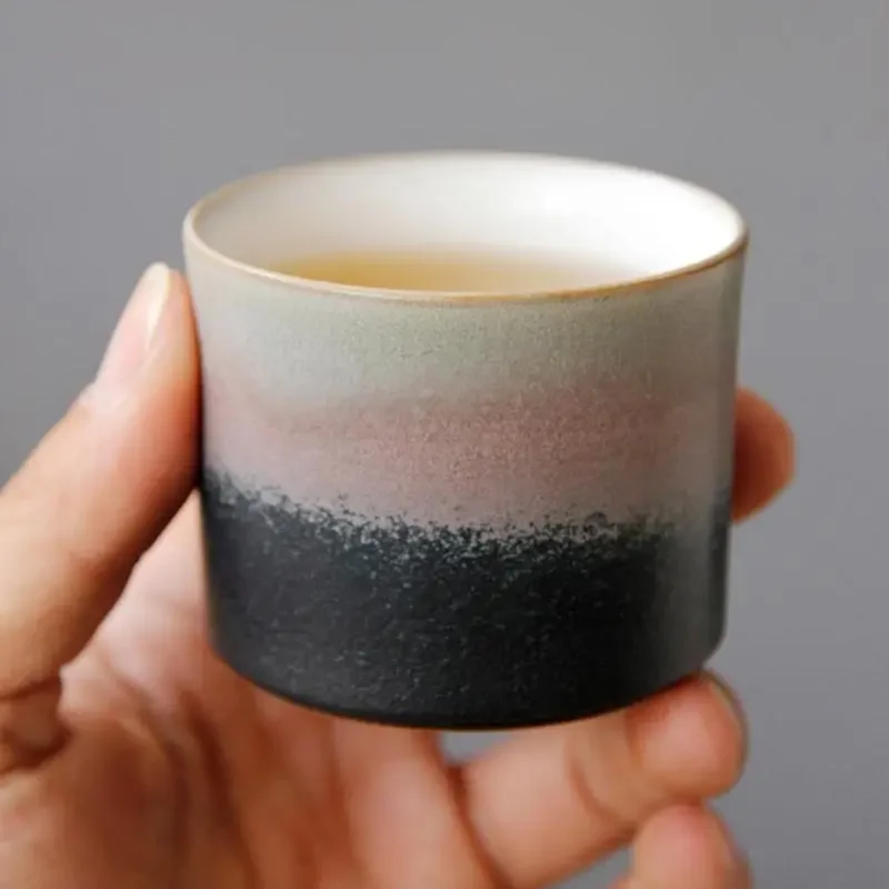 Japanese-style Ceramic Teacups Teaware Gradient Color Handmade Retro Kung Fu Tea Cup Kiln Master Pottery Coffee Mug Water Cups