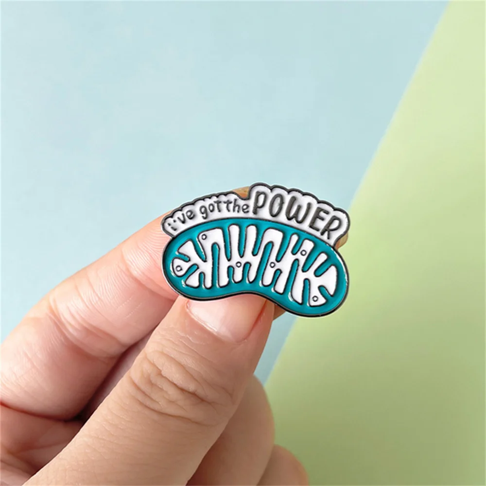 Mitochondria Biology Enamel Pin Cute Funny Brooch Science Microbiology Brooch Coat Lapel Badge for Scientist Biologist