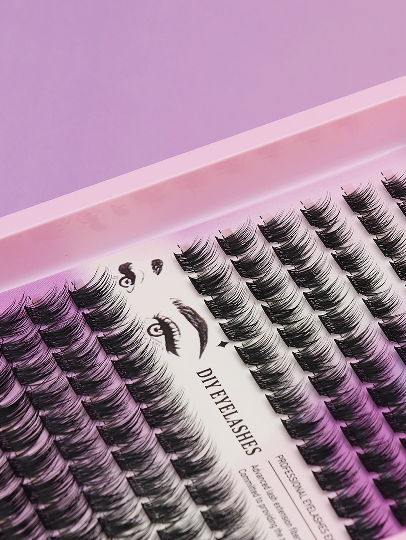 144-clusters Schuine vliegende valse wimpers in MIX-stijl D-krul individuele wimpers natuurlijke look beginners dragen