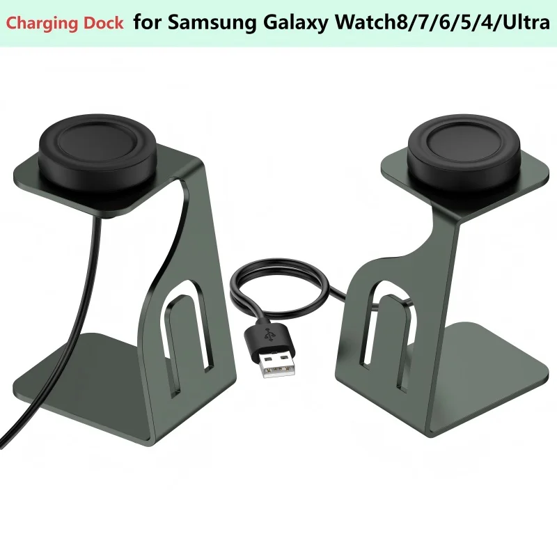

Зарядная док-станция для Samsung Galaxy Watch 8 8 Classic Ultra/Ultra 2/7 6 5 6 Classic 5pro Держатель для часов из алюминиевого сплава Базовое зарядное устройство