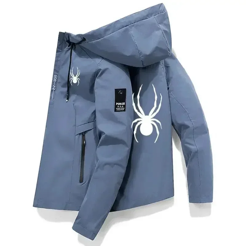 2026 Men's Windproof Hooded Sports Jacket High-Quality Athletic Windbreaker Outdoor Training Coat Casual Streetwear Running Top