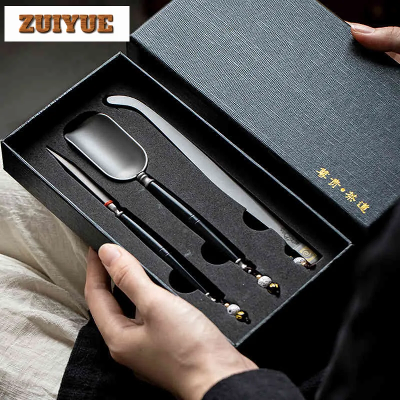 

Pure Titanium Tea Knife Tea Tongs Tea Spoon Chinese Kung Fu Tea Ceremony Accessories Tea Tools Six Gentlemen Appreciation Teaset