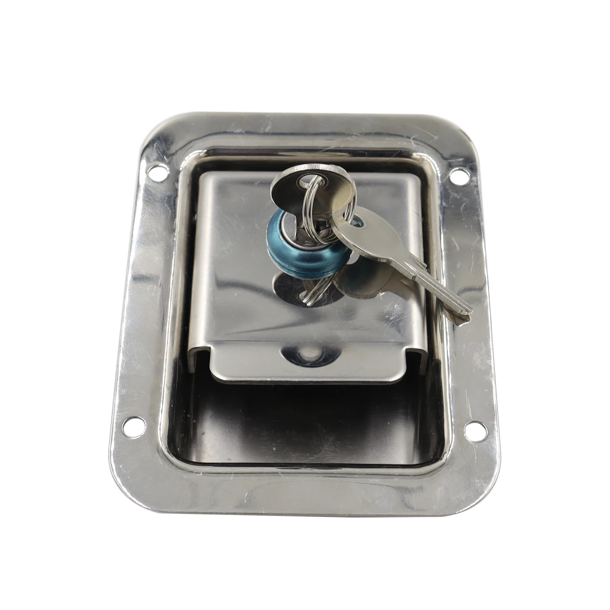 Travel Trailer Lock Stainless Steel Rv Door Latch Heavy Duty Flush Mount Handle Latch for Toolbox