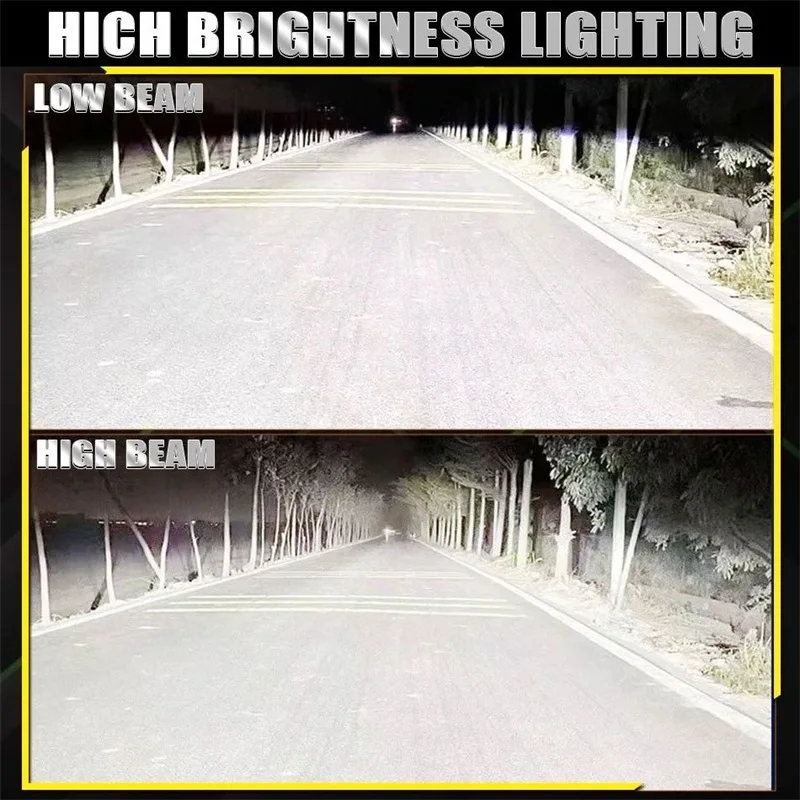 3D H7 LED Car Headlight Bulb Canbus 2200W 3000000LM Led Light for Car 360 Turbo LED Mini HeadLamp Size Wireless with Fan 6000K