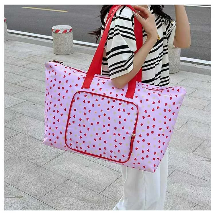

Large Foldable Tote Bag, Fashionable Crossbody Shopping Bag, Portable & Compact