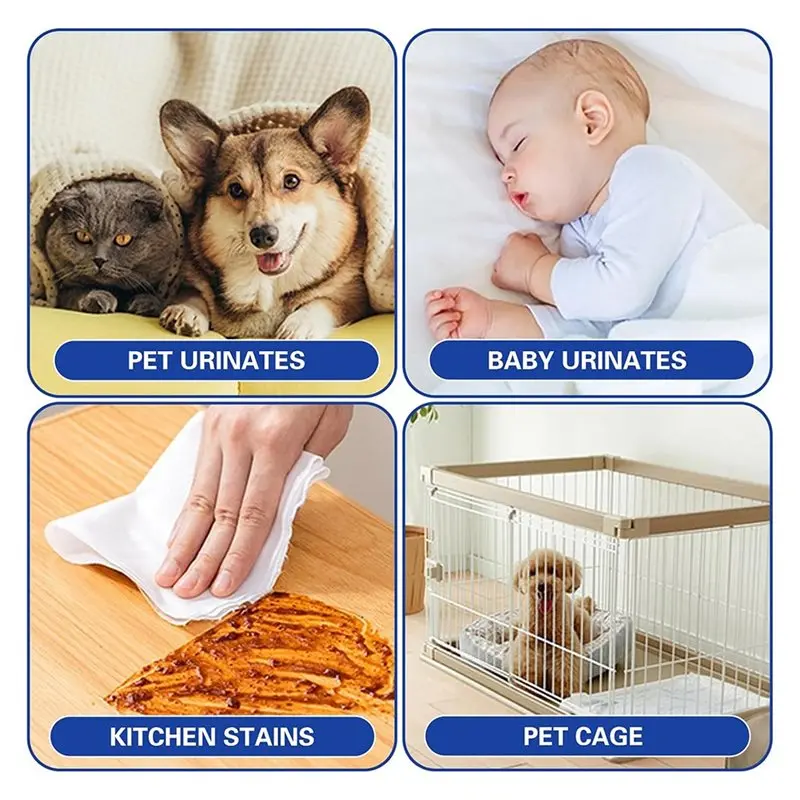 A36T-صفائح ماصة للبول للحيوانات الأليفة للاستعمال مرة واحدة 100 قطعة للكلاب-ورق ماص للبول بالماء للتنظيف يمتص بسرعة والأقفال #6