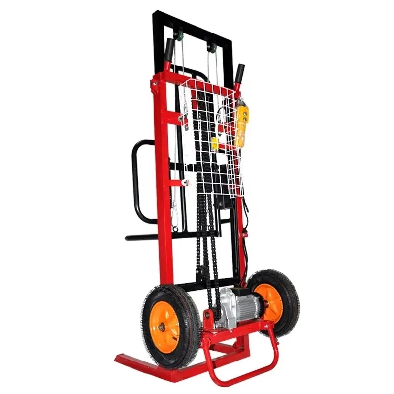 2m Max Lifting Height Hydraulic Pallet Stacker Forklift 200KG Stable Load Bearing Capacity Labor Saving Lifting Stable Structure
