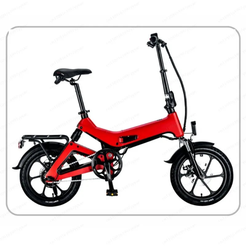 16-Inch lithium battery folding electric bicycle aluminum alloy frame two-wheel power scooter