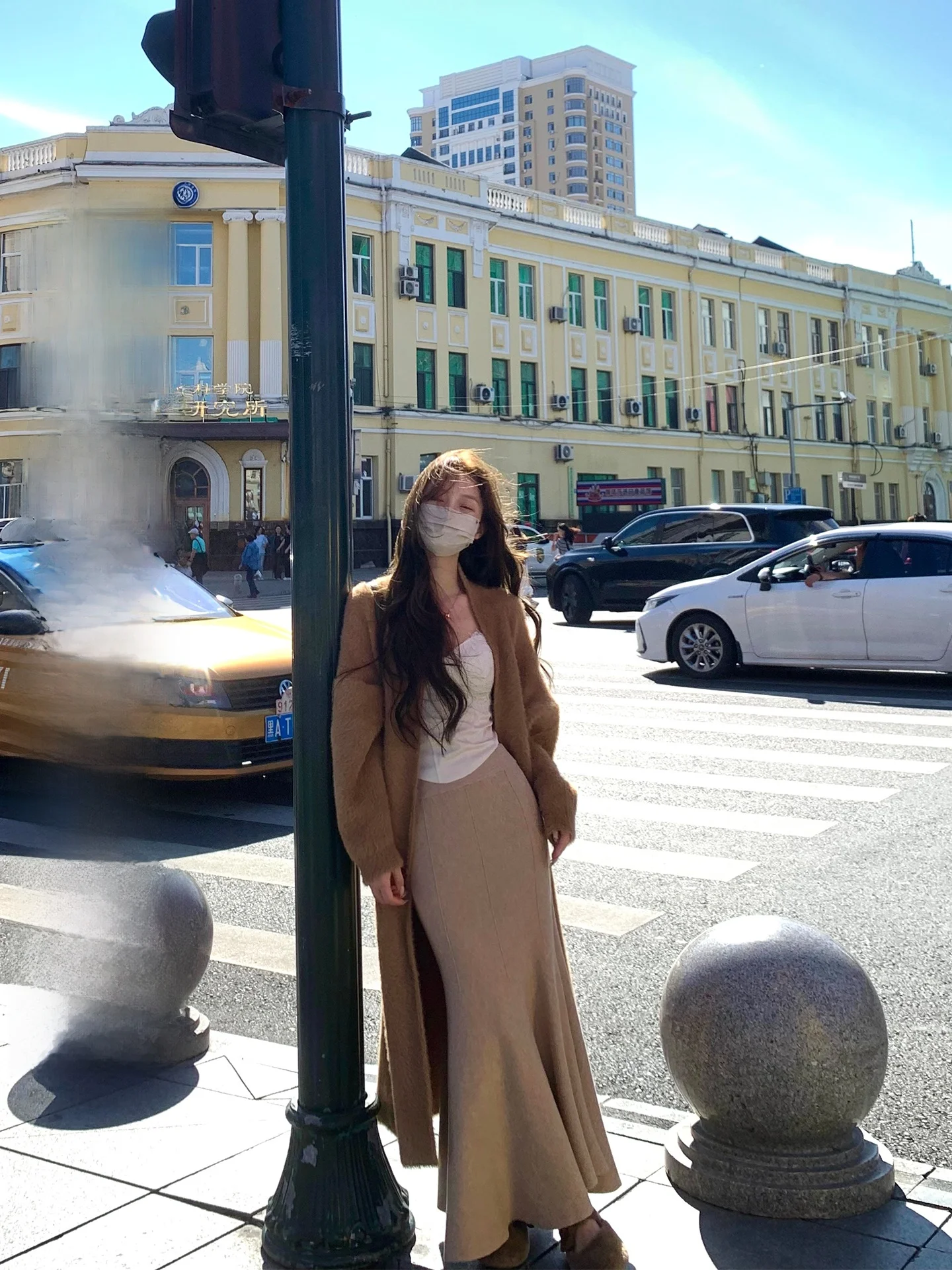 

XXIIUU Осенне-зимний вязаный кардиган 2025 с длинными рукавами, имитация норки, мягкая корейская нейлоновая ткань, длинное пальто