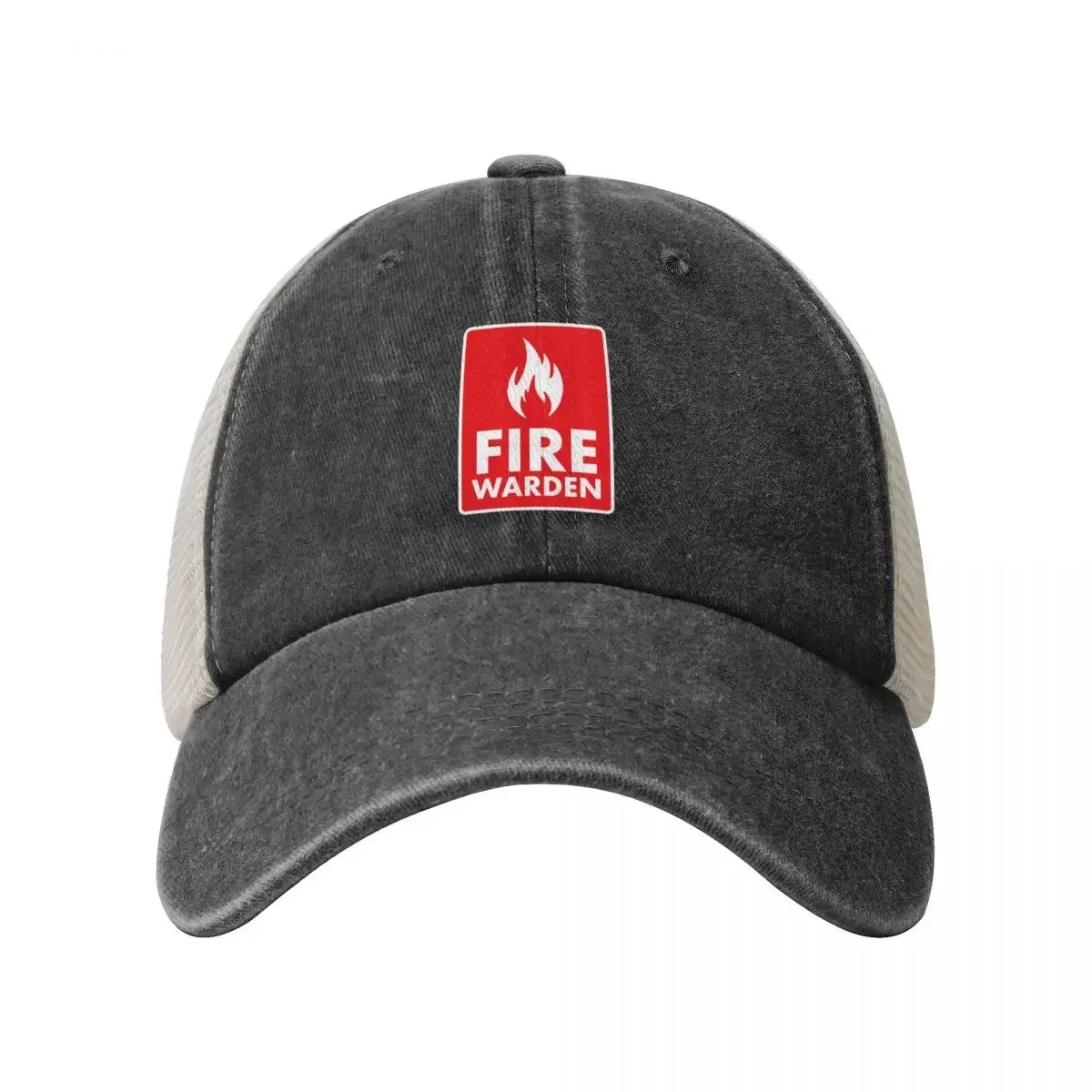 Fire Warden Cowboy Mesh Baseball Cap Golf Hat Man summer hat Hats Woman Men's