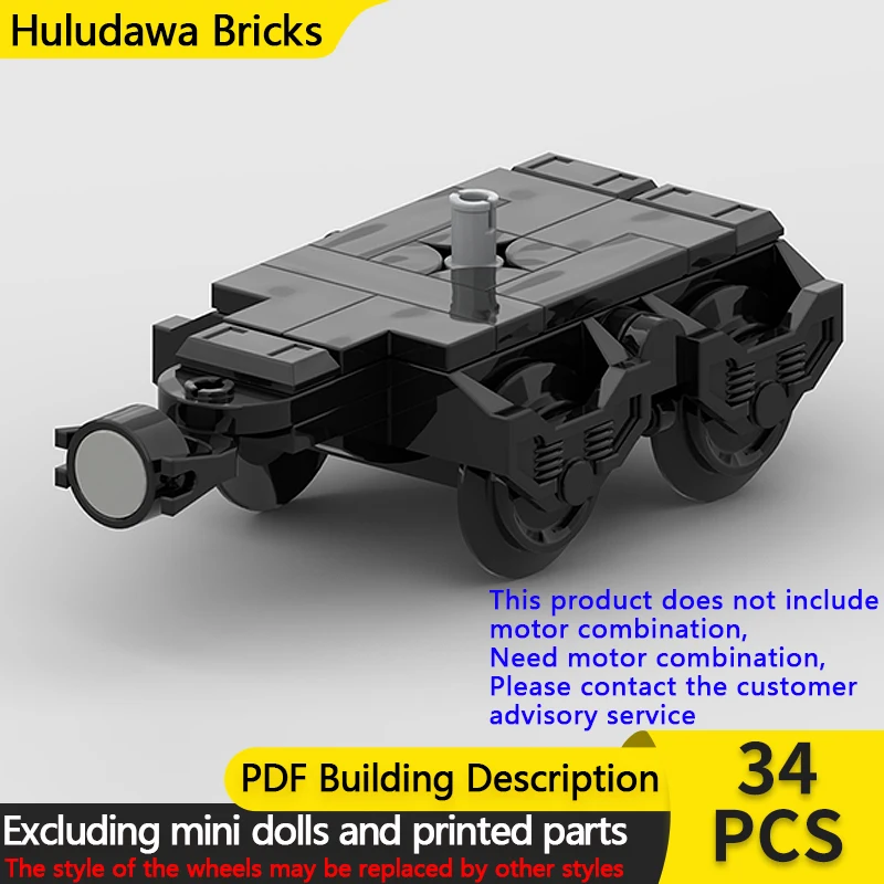 

City Car Model MOC Building Bricks US Freight Rail Cars Bogie Modular Technology Gifts Holiday Assemble Children Toys Suit