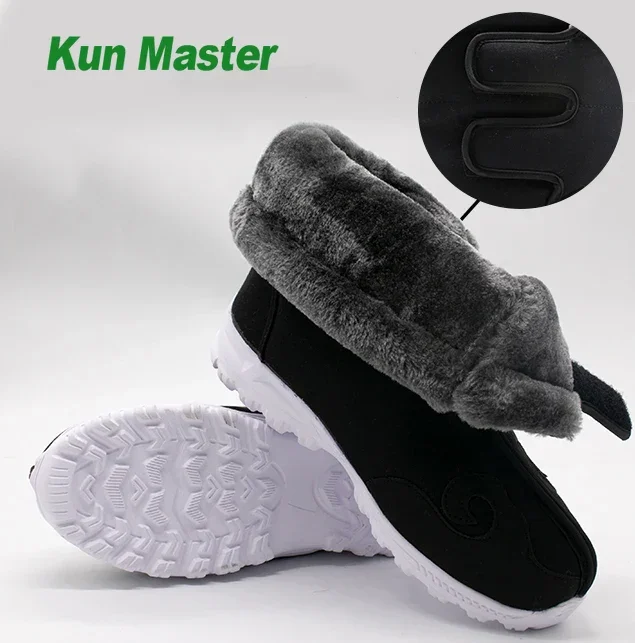 

Winter Kung Fu Shoes Tai Chi Wing Chun Chinese Traditional Martial Arts Warm Boots Wudang Taoist Manual Cotten Fabric