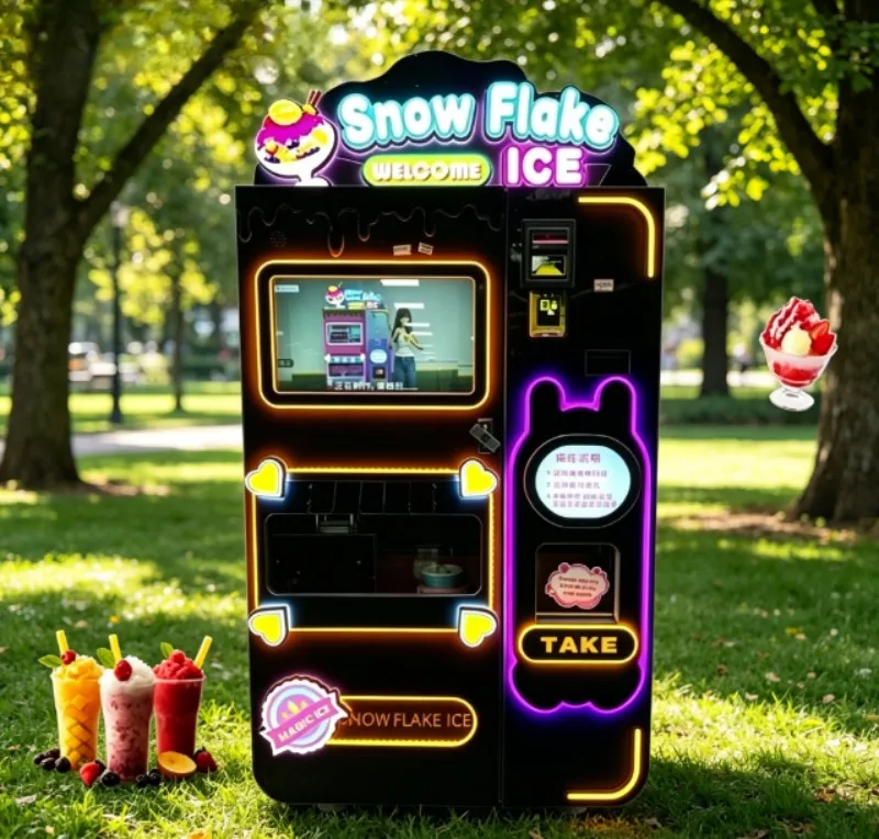 Smart Automatic Slushie Vending Machine Smoothie Maker Commercial Equipment for Schools, Offices and Malls