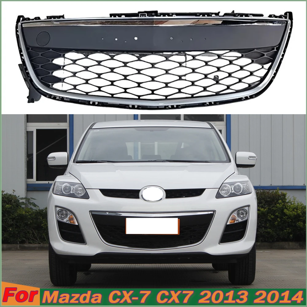 

Racing Grills For Mazda CX-7 CX7 2013-2015 Front Bumper Lower Ventilation Mesh Mask Radiator Protection Cover Exterior Parts