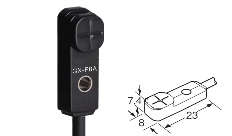 

Миниатюрный бесконтактный переключатель GX-F8A/H8A F12A/H12A 15B-P трехпроводной NPN нормально разомкнутый датчик 24 В