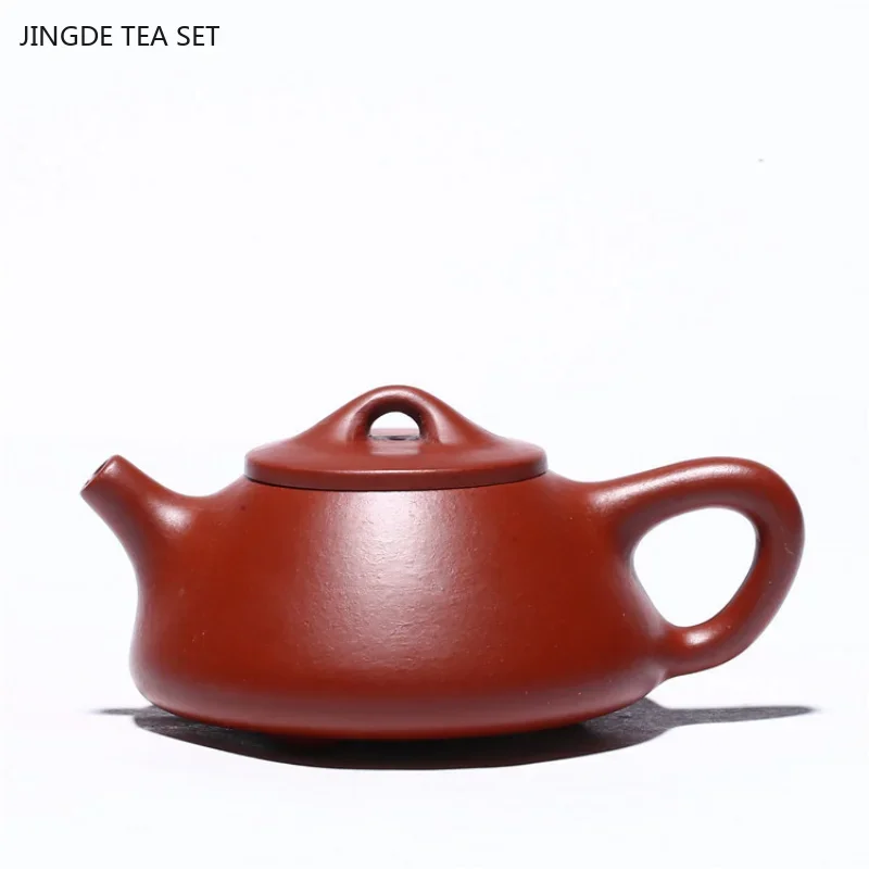 

100ml Chinese Dahongpao Stone Scoop Teapot Antique Yixing Purple Clay Tea Pot Custom Filter Beauty Tea Infuser Zisha Tea Set