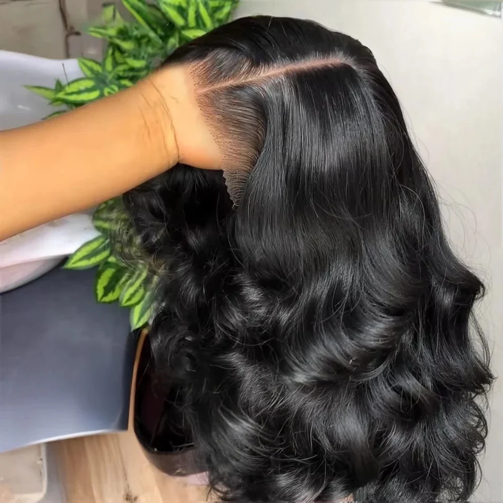

AMYTUD 13x4 HD Lace Front Wigs 200% Density Bob Wig Human Hair Human Hair Glueless Body Wave Lace Frontal Human Hair For Women