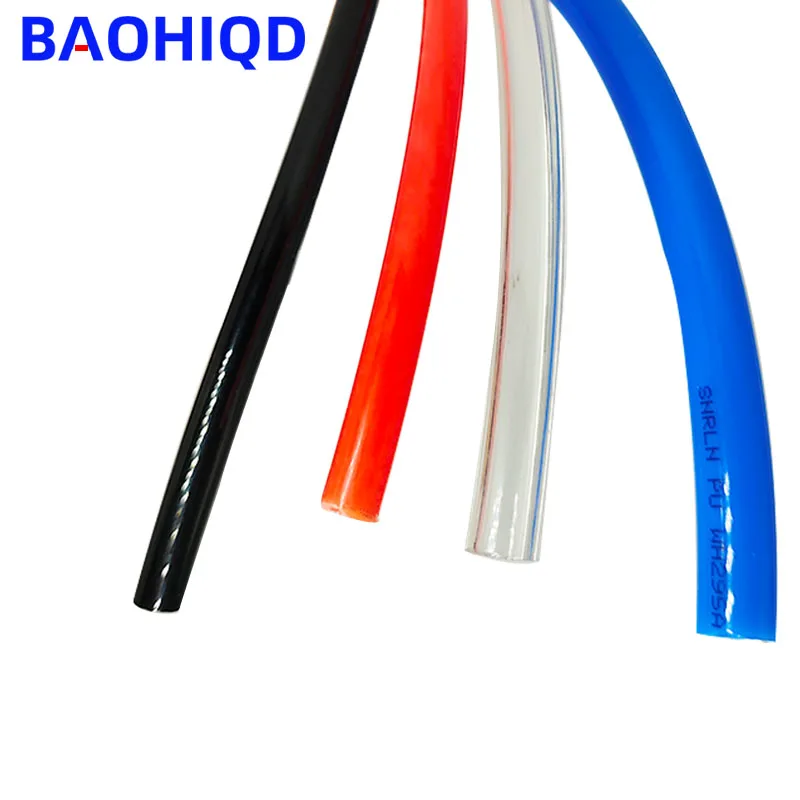 1M/2M/5M/10M Slang Polyurethaan Tubing Pu Od 4Mm 6Mm 8Mm 10Mm 12Mm Id 2.5Mm 6.5Mm 8Mm Pijplijnslang Pneumatische Compressorbuis