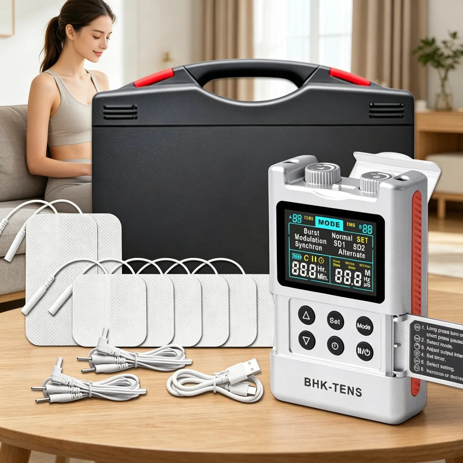 Physiotherapie TENS Muskelstimulator Elektrischer EMS Akupunktur Körpermassage Digitale Therapie Schlankheitsmaschine Elektrostimulator