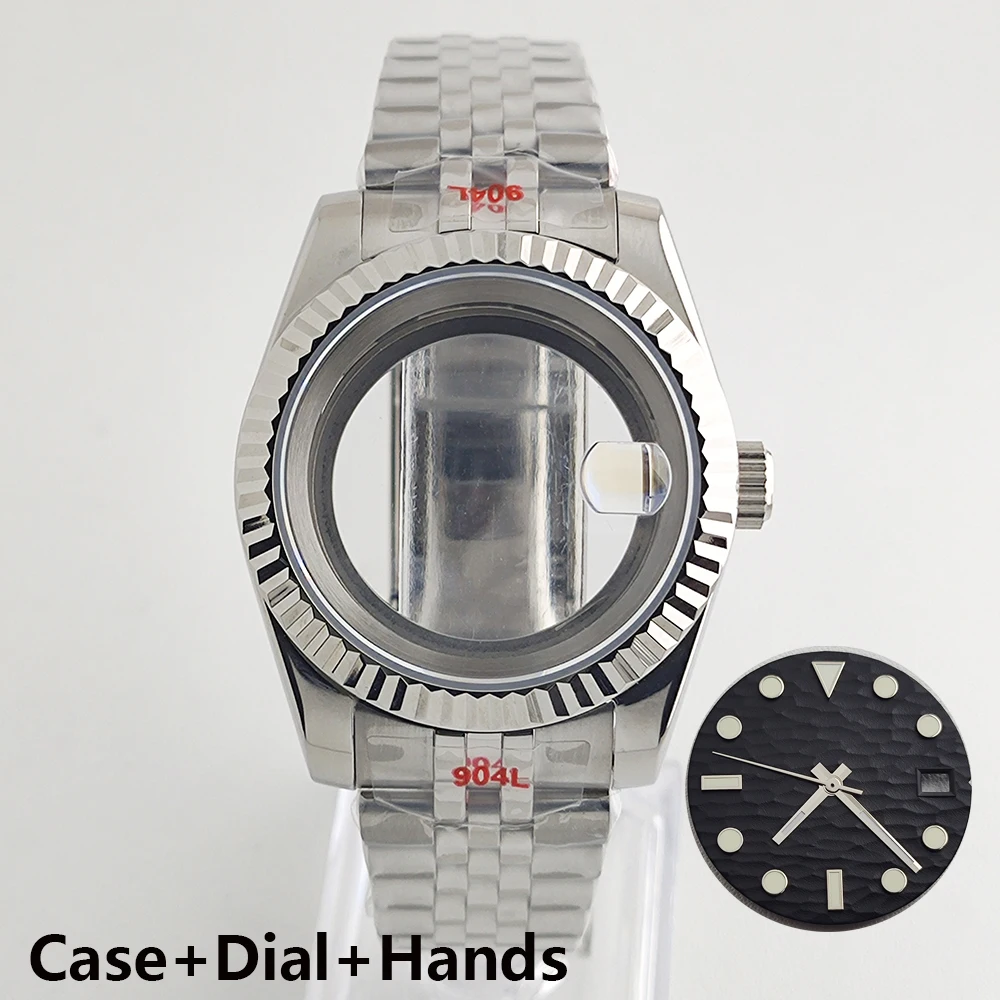 36/39 мм NH35 корпус циферблат сапфировое стекло мужские часы подходят для механизма NH35 NH38 механизм аксессуары для часов инструмент для ремонта