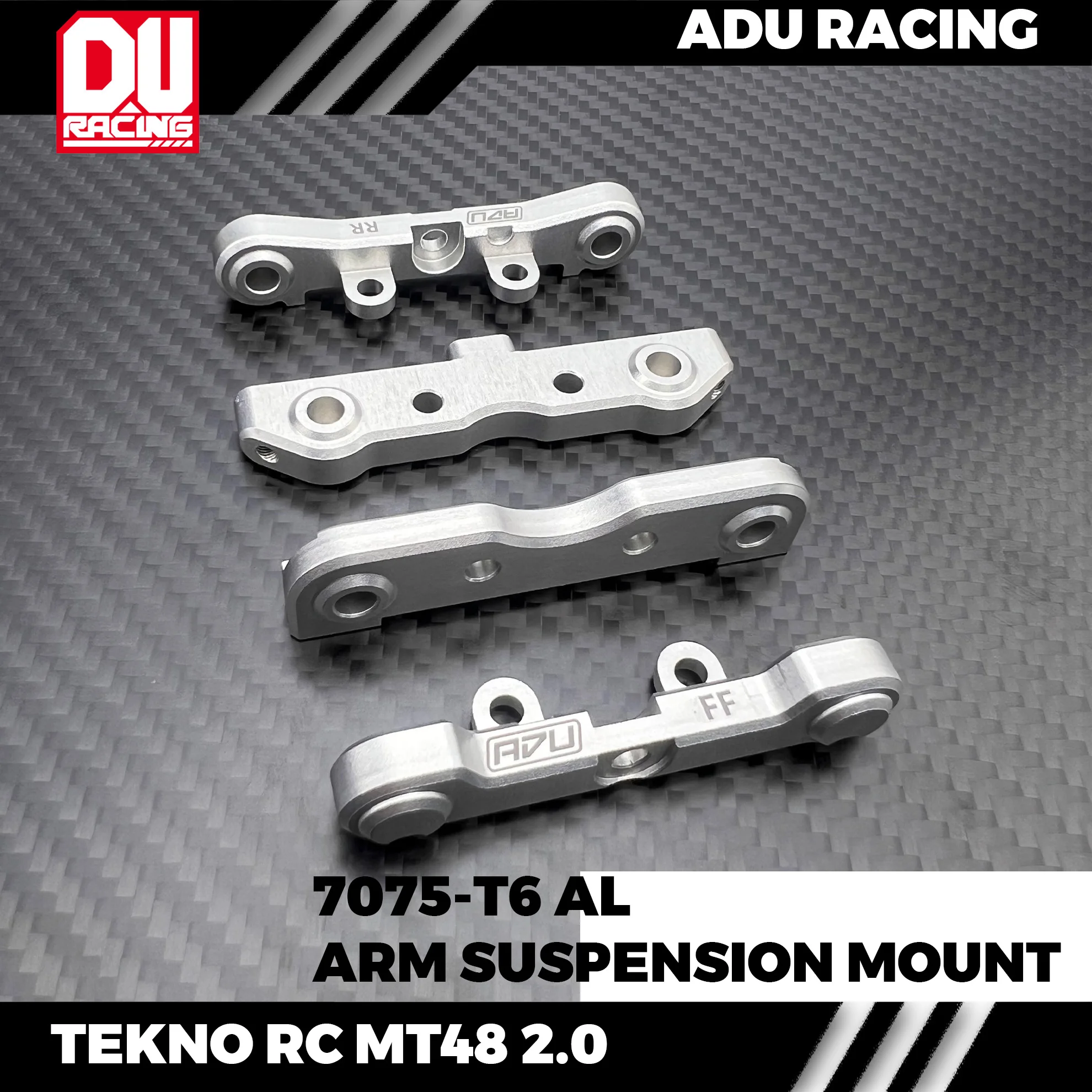 ADU RACING SUSPENSION MOUNT CNC 7075-T6 ALUMINUM FOR TEKNO RC MT48 2.0 TKR9661