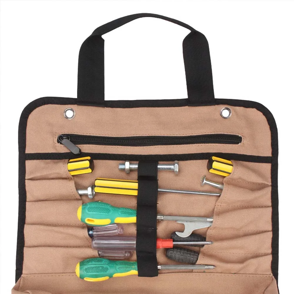 Imagem -05 - Multi-purpose Ferramenta Bolsa Ferramentas de Hardware Malote Roll up Pequeno Portátil Multi Bolso Alta Qualidade Profissional