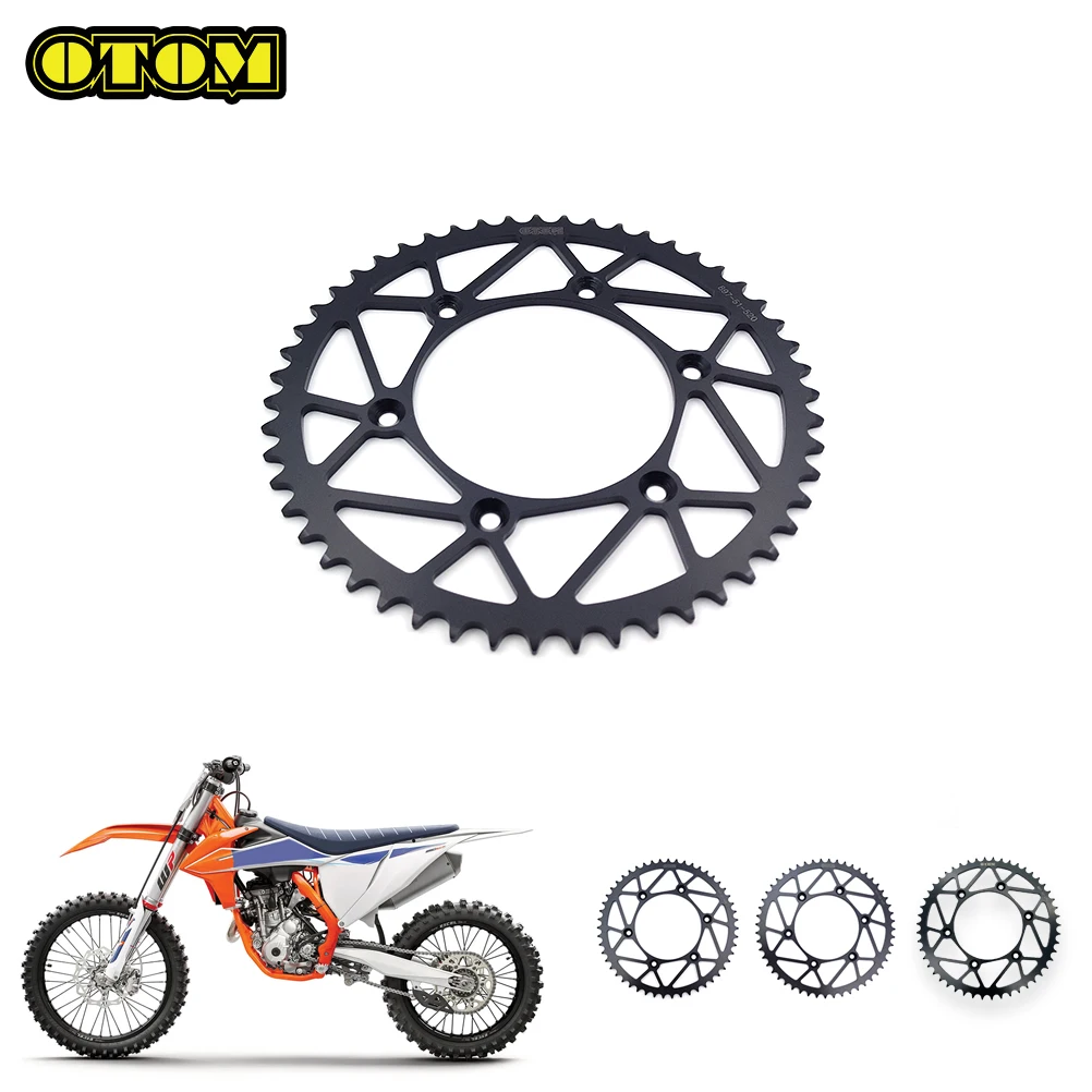 Motorcycle For KTM HUSQVARNA GASGAS Chain 520 Rear Sprocket 50T 51T 52T Carbon Steel SXF EXC XCW TC FE ECF 125 250 350 450 2023