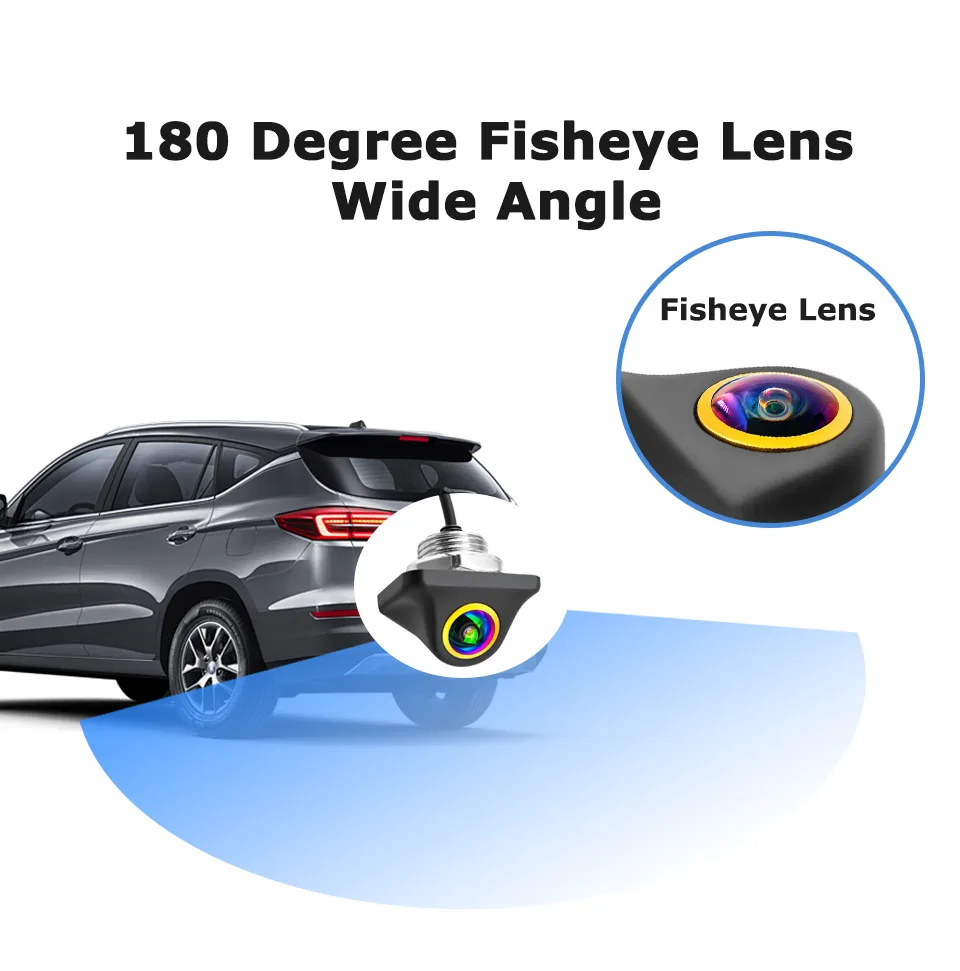 Dynamische Fisheye-Flugbahn AHD 1080P Rückfahrkamera – CCD-Objektiv, Vollfarb-Nachtsicht, mit intelligenten Lenkleitungen – Detail 8