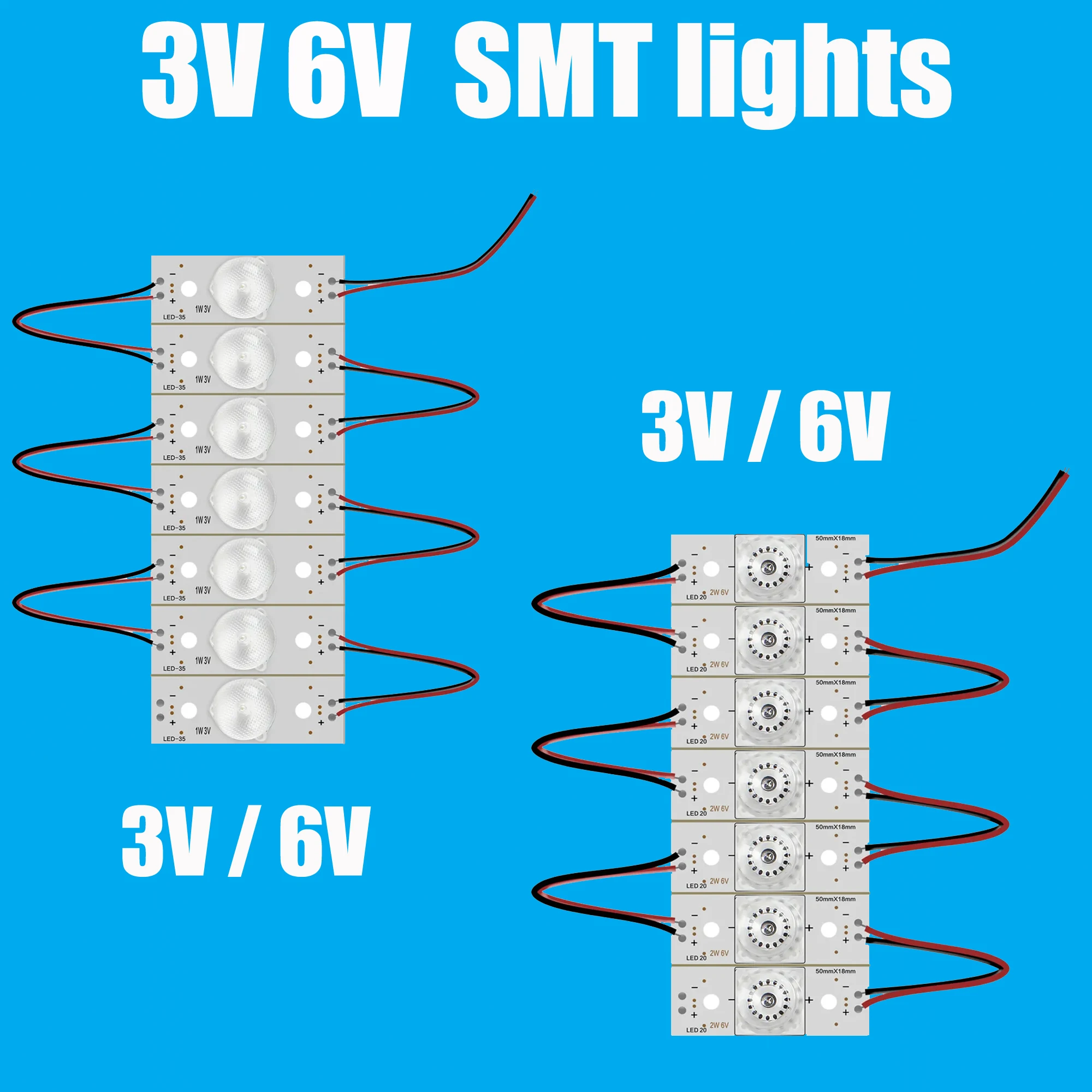 

30 Sets/210 pcs 3V 6V SMD Beads with Optical Lens Fliter for 32-75 inch LED TV Repair, LED Backlight Strip Accessory