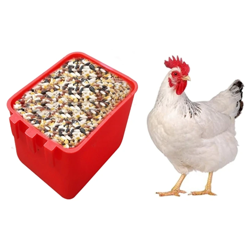 Pack of 5 Poultry Feeders Plastic Cups for Birds and Chickens Large Capacity Bird Watering Bowls Plastic Feeders Dropship