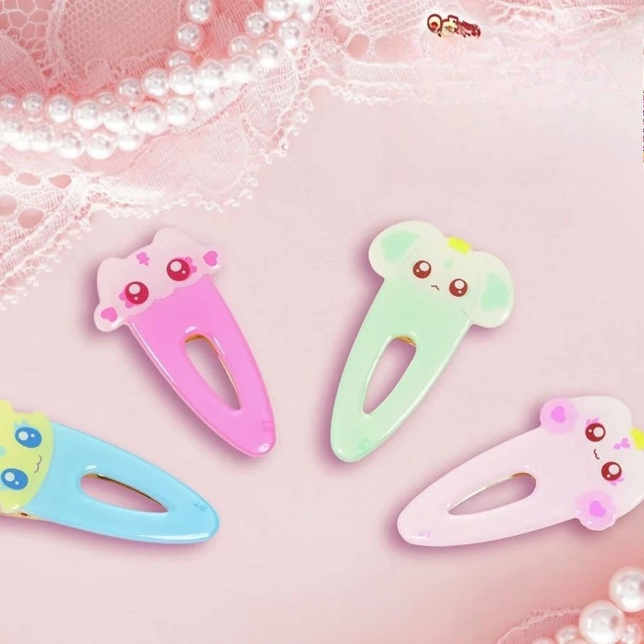 Pretty Cure Fairy Hair Clips: Minami, Minapo, Porun, Lulu Bangs Clips - Cute Decoration, Fun Gift for Friends