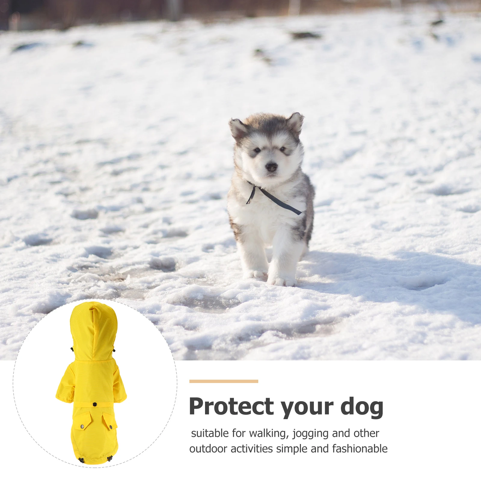 

Dog Raincoat Puppy Suit Gear Hoodie for Pet Rain Gear Puppy Raincoat Small Dogs Stylish Soft Durable Raincoats