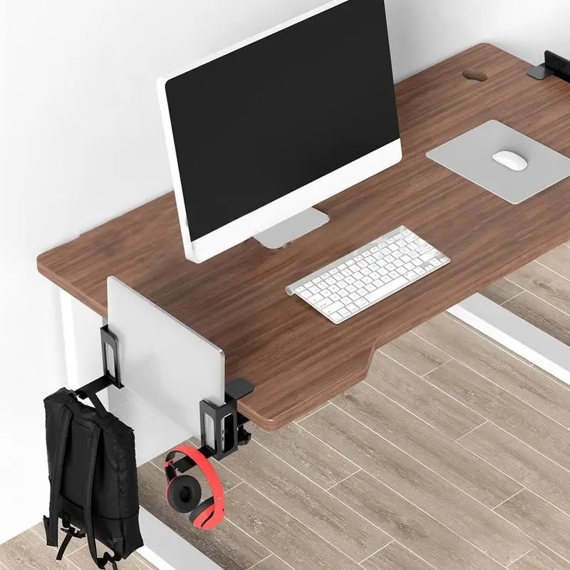 Laptop Under Desk Mount Desk Side Storage Adjustable Laptop Shelf Laptop Holder Desk Laptop Stand Multifunctional Side Desk