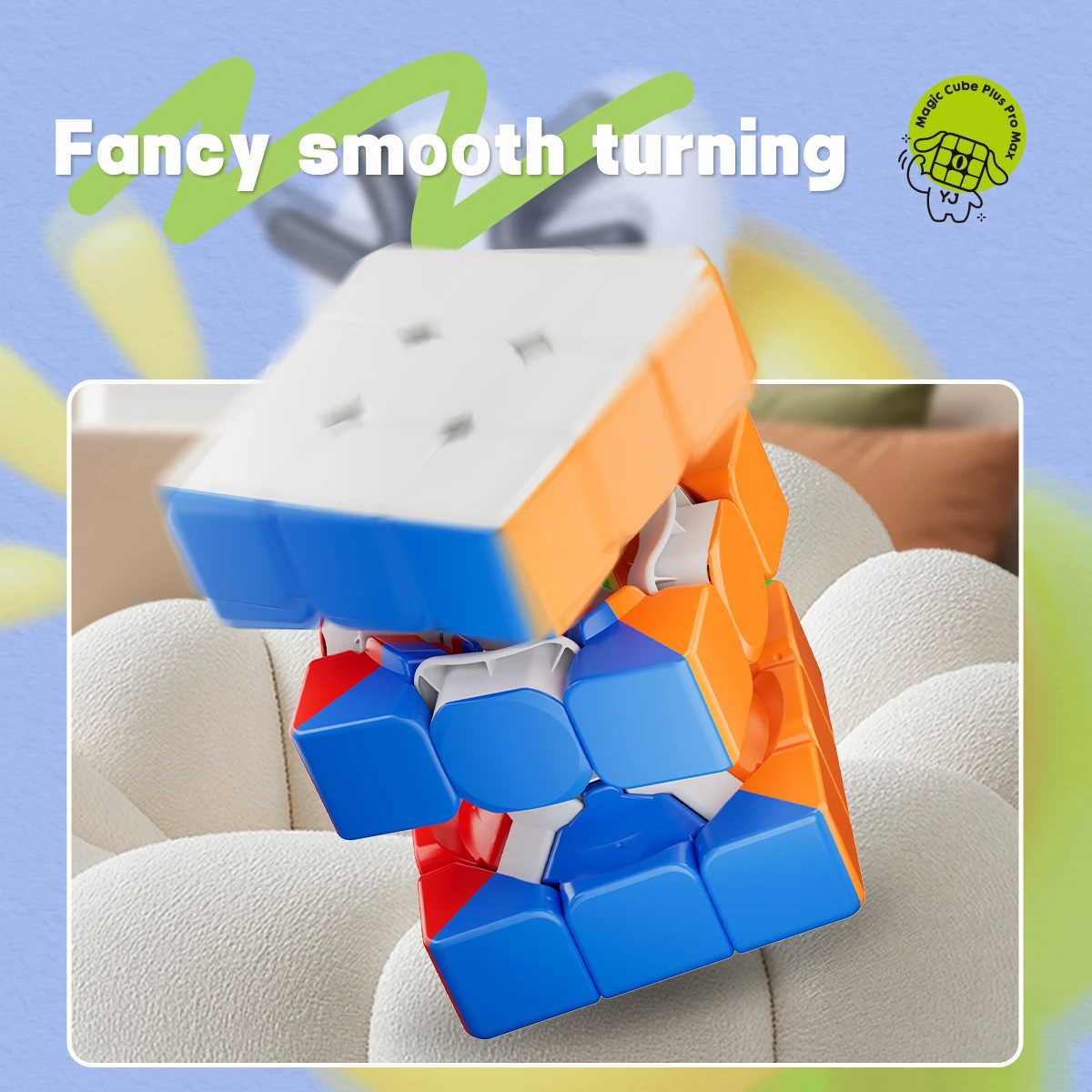 16.8cm Extra Large Magnetic Cube Three-Step Educational Props Toy Plastic Stool Puzzle Game Brain Teaser Decorative Item