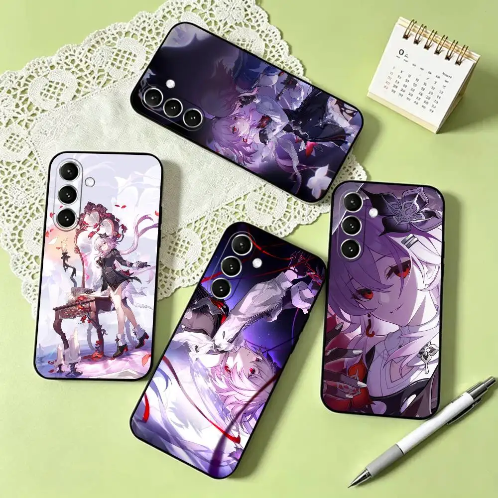 e-Evernight HSR Phone Case For Samsung Galaxy A73,A72,A71,A70,A53,A52,A51,Others Soft Black Cover