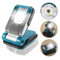 9W 420Lumens Portable LED Work Light for Makita for Bosch for Dewalt for Milwaukee 18V Li-ion Battery Cordless Tool Floodlight