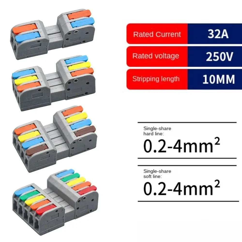 Docking Mini Quick Terminal Block Universal Compact Compact Splice Electrical Connectors Wire Connector Electrical